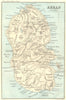 SCOTLAND. The isle of Arran 1887 old antique vintage map plan chart