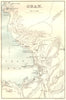 SCOTLAND. Oban town plan & bay 1887 old antique vintage map chart