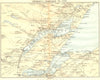 SCOTLAND. Cromarty-Inverness to Tain. Cromarty Firth. Inverness Firth 1887 map