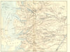 SCOTLAND. Dingwall & Skye Railway  1887 old antique vintage map plan chart