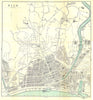 ALPES-MARITIMES. Nice Cimiez 1913 old antique vintage map plan chart
