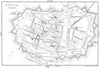 ITALY. Lucca 1913 old antique vintage map plan chart