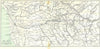 ITALY. Arno & area of Florence 1913 old antique vintage map plan chart