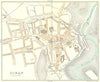 CÔTES-D'ARMOR. Lamballe to Avranches. Dinan 1923 old antique map plan chart
