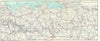 BRITTANY. Lamballe to Avranches. North-east 1923 old antique map plan chart