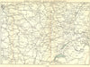 PARIS. To Lorraine, Alsace & Switzerland 1899 old antique map plan chart