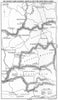 TARN. Rivers, Dourbie, Jonte & & high table Lands 1899 old antique map chart