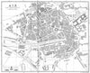 BOUCHES-DU-RHÔNE. Aix en Provence 1899 old antique vintage map plan chart