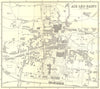 SAVOIE. Aix-Les-Bains 1899 old antique vintage map plan chart