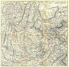 ISÈRE. Grande Chartreuse, Grenoble, Briancon 1899 old antique map plan