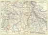 FRANCE. Prunieres Barcelonnettes 1899 old antique vintage map plan chart