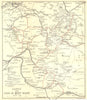 FRANCE. Savoie & Tour of Mont Blanc 1899 old antique vintage map plan chart