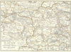 TARN. Ravine Sauveterre, Mejean, Noir Larzac 1909 old antique map plan chart