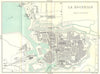 CHARENTE-MARITIME. La Rochelle 1909 old antique vintage map plan chart