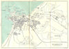 PYRÉNÉES-ATLANTIQUES. Biarritz 1909 old vintage map plan chart