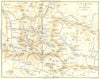 HAUTE-GARONNE. Central Pyrenees. Luchon & area 1909 old antique map plan chart