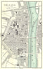 ORLEANS town/city plan de la ville. Loiret 1914 old antique map chart
