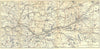Touraine. The Loire valley from Orleans to Angers 1914 old antique map chart