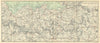 North-East Brittany. Rennes 1914 old antique vintage map plan chart