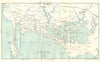 Baie du QUIBERON. Golfe du Morbihan. Carnac region. Megaliths 1914 old map