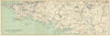 South-west Brittany Bretagne Finistère Morbihan Cote Iroise Cornouaille 1914 map