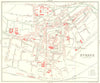 EVREUX. Paris Cherbourg, Bernay, Lisieux, Bayeux 1913 old antique map chart
