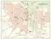 MANCHE. Cherbourg plan de ville town 1913 old antique vintage map chart