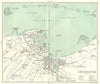 MANCHE. Cherbourg & environs area 1913 old antique vintage map plan chart