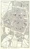 SOMME. Amiens 1913 old antique vintage map plan chart