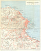 ALGERIA. Algiers(Alger) environs 1909 old antique vintage map plan chart