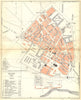 ALGERIA. Blida 1909 old antique vintage map plan chart