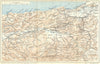 ALGERIA. Vallee Chelif, Teniet-el-Had Miliana 1909 old antique map plan chart