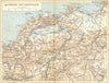 ALGERIA. Occidentale 1909 old antique vintage map plan chart