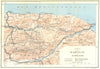 ALGERIA. Carte de Kabylie du Djurdjura 1909 old antique vintage map plan chart