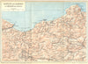 ALGERIA. Kabylie Babors Region de Collo 1909 old antique map plan chart