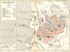ALGERIA. Skikda 1909 old antique vintage map plan chart