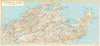 TUNISIA. Tunisie du Nord 1909 old antique vintage map plan chart