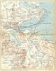 TUNISIA. Area de Tunis 1909 old antique vintage map plan chart
