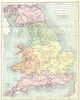 UK. Britannia Roman Britain 1908 old antique vintage map plan chart