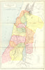 ISRAEL. Palaestina, temporibus Judicum Regum 1908 old antique map plan chart