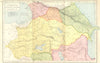 GEORGIA ARMENIA TURKEY. Colchis, Iberia, Albania 1908 old antique map chart