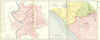 ROME. Roma; Vicinia Romana 1908 old antique vintage map plan chart