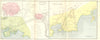 GREECE. Athenae; Syracusae; Athens Syracuse 1908 old antique map plan chart