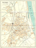 GERMANY. Worms 1931 old vintage map plan chart