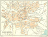 GERMANY. Nuremberg 1931 old vintage map plan chart