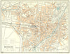 GERMANY. Munich 1931 old vintage map plan chart
