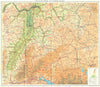 GERMANY. Black Forest & west Bavaria 1931 old vintage map plan chart