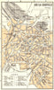 GERMANY. Aix-la-Chapelle Aachen 1910 old antique vintage map plan chart
