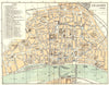 GERMANY. Cologne 1910 old antique vintage map plan chart