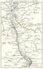 GERMANY. Rhine from Cologne to Coblenz 1910 old antique vintage map plan chart